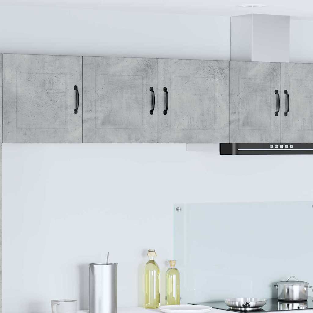 Dulap suspendat de bucatarie Gri din beton 80 x 31 x 40 cm — imaginea 2