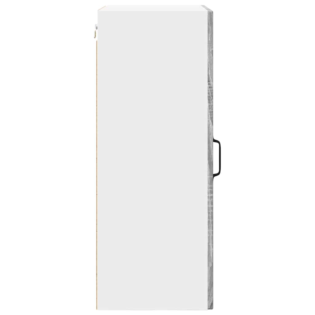 Dulap suspendat de bucatarie cu raft Gri Sonoma 50 x 31 x 80 cm — imaginea 8