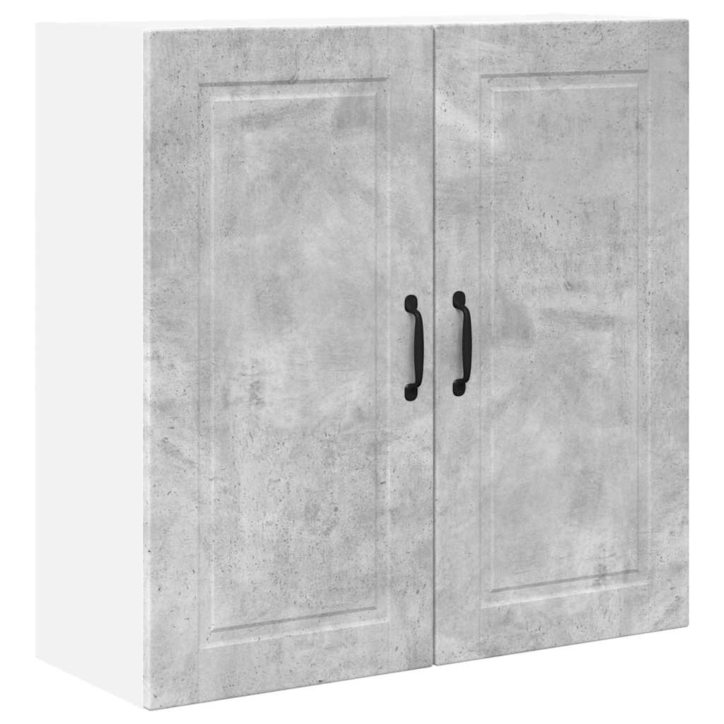 Dulap suspendat de bucatarie Gri din beton 80 x 31 x 80 cm