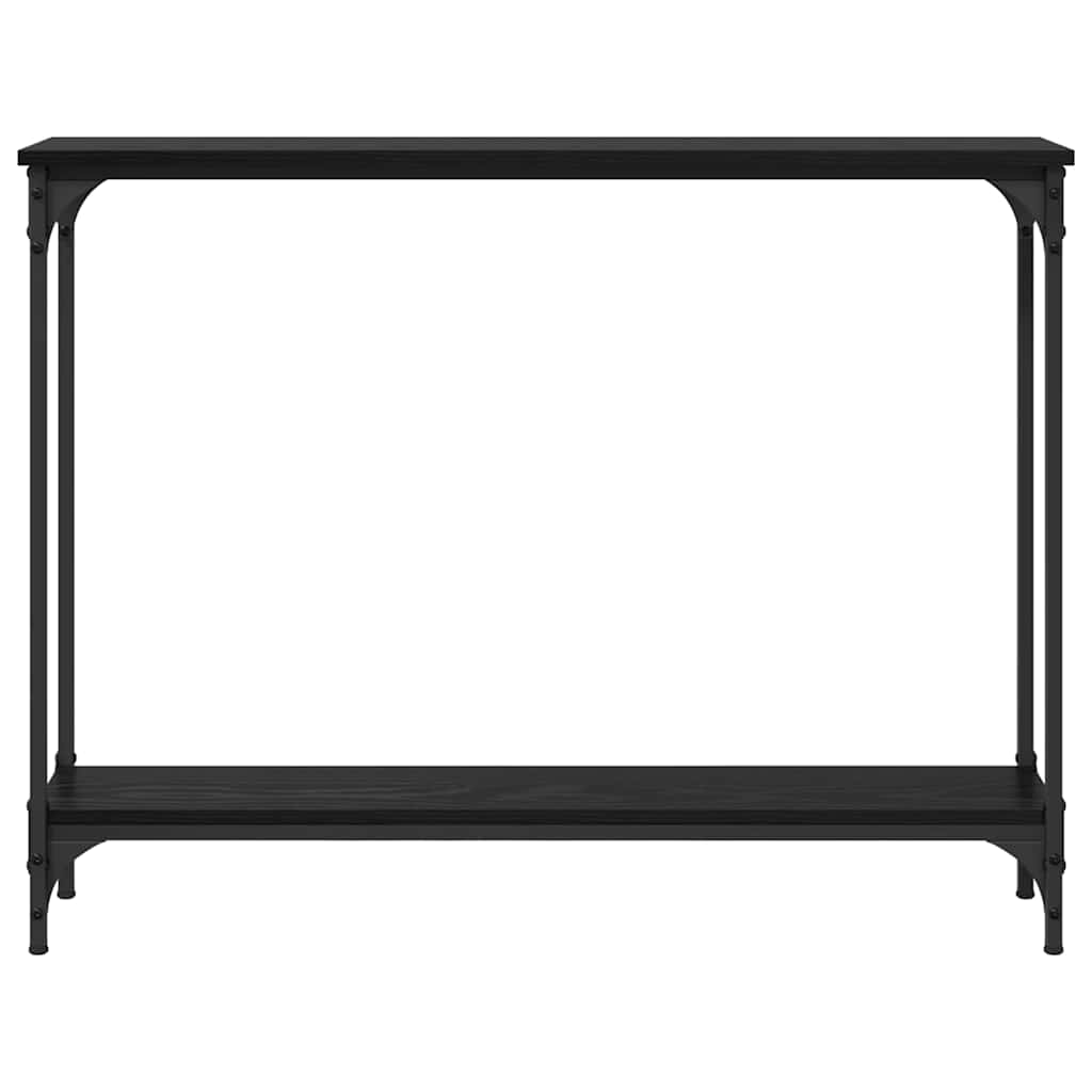 Masa de consola Stejar Negru 102 x 23 x 15.5 cm Lemn compozit — imaginea 6
