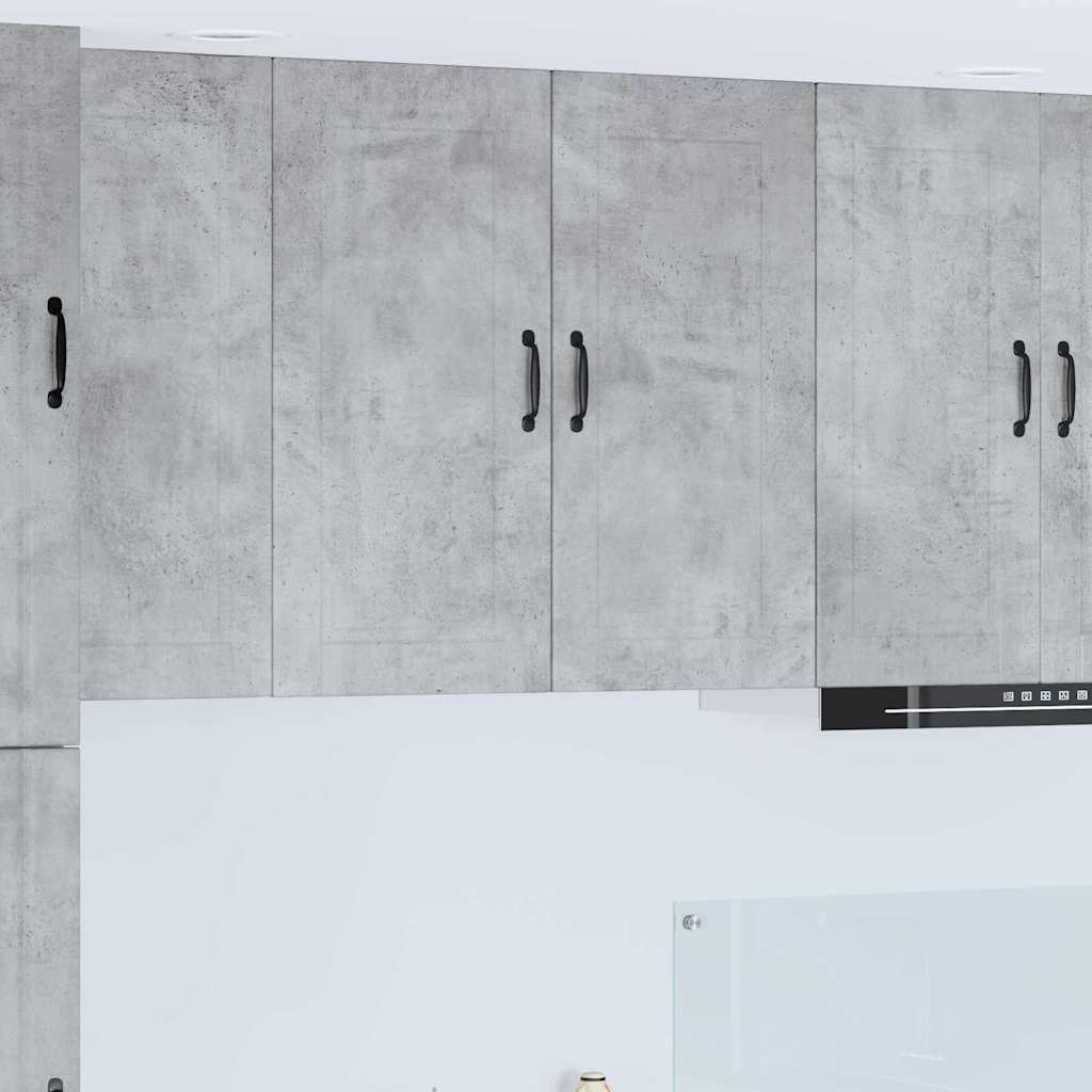 Dulap suspendat de bucatarie Gri din beton 80 x 31 x 80 cm — imaginea 2