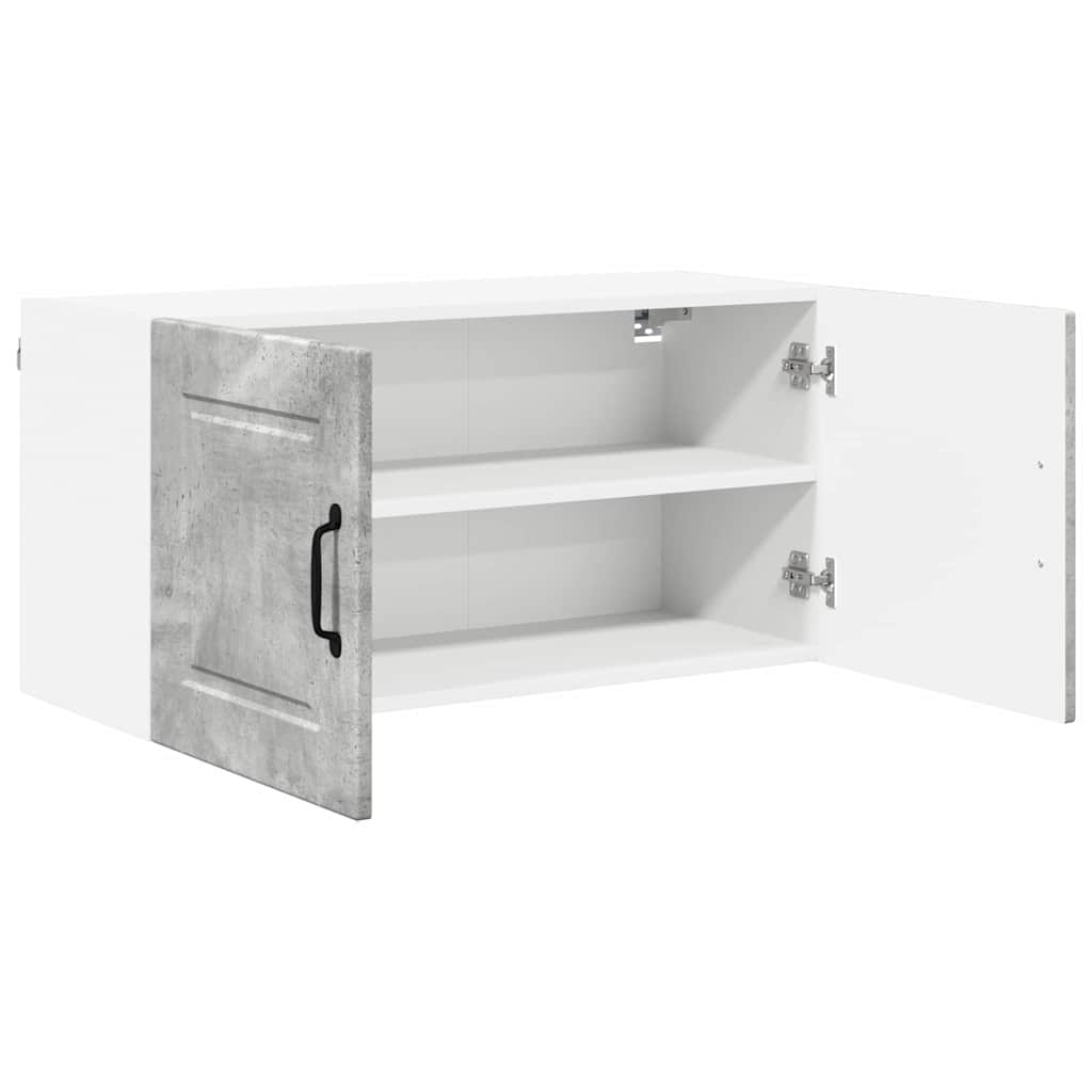 Dulap suspendat de bucatarie Gri din beton 80 x 31 x 40 cm — imaginea 6