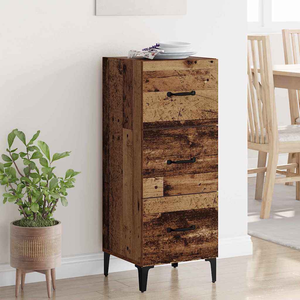 Bufet cu sertar Lemn Vechi 34,5 x 34 x 90 cm Lemn compozit — imaginea 2