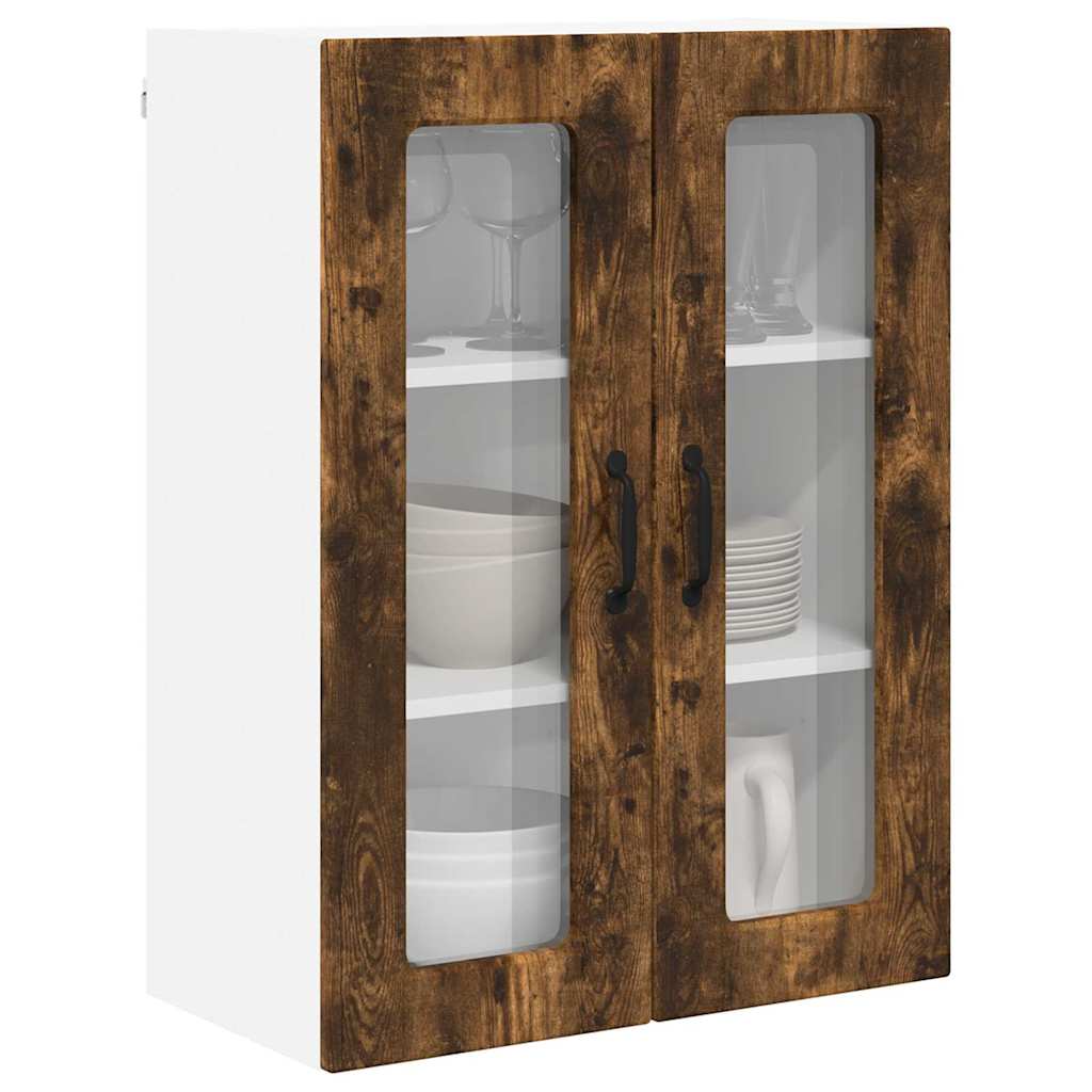 Dulap suspendat de bucatarie Stejar fumuriu 60 x 31 x 80 cm — imaginea 4