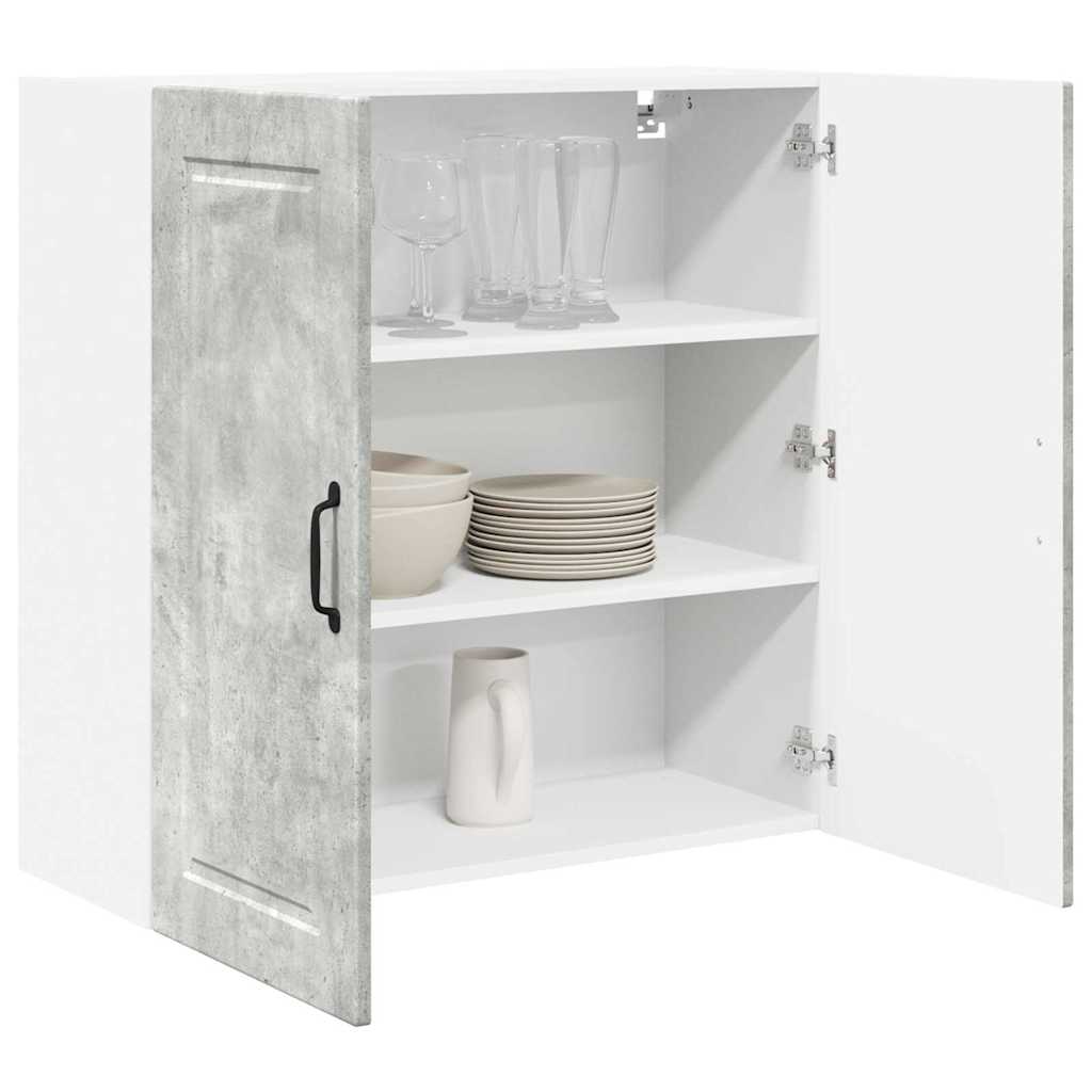 Dulap suspendat de bucatarie Gri din beton 80 x 31 x 80 cm — imaginea 4