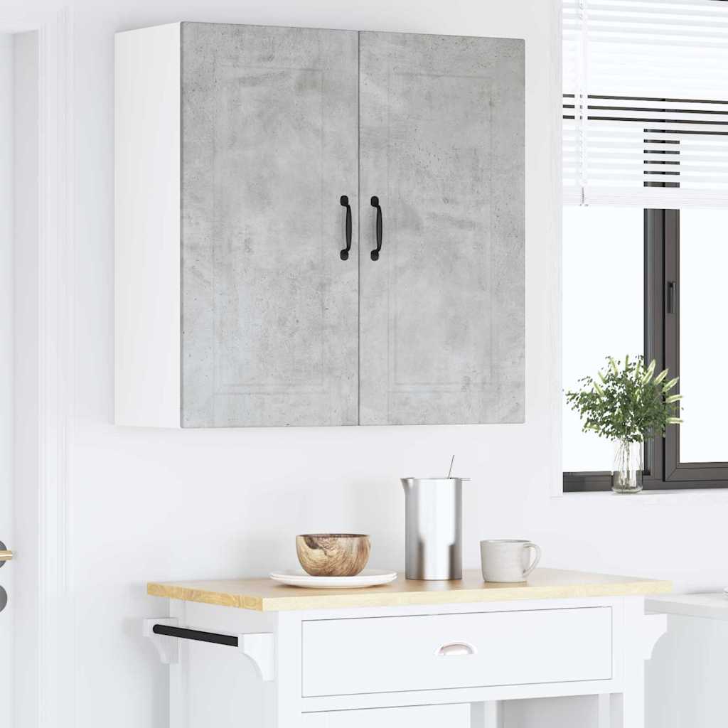 Dulap suspendat de bucatarie Gri din beton 80 x 31 x 80 cm — imaginea 5