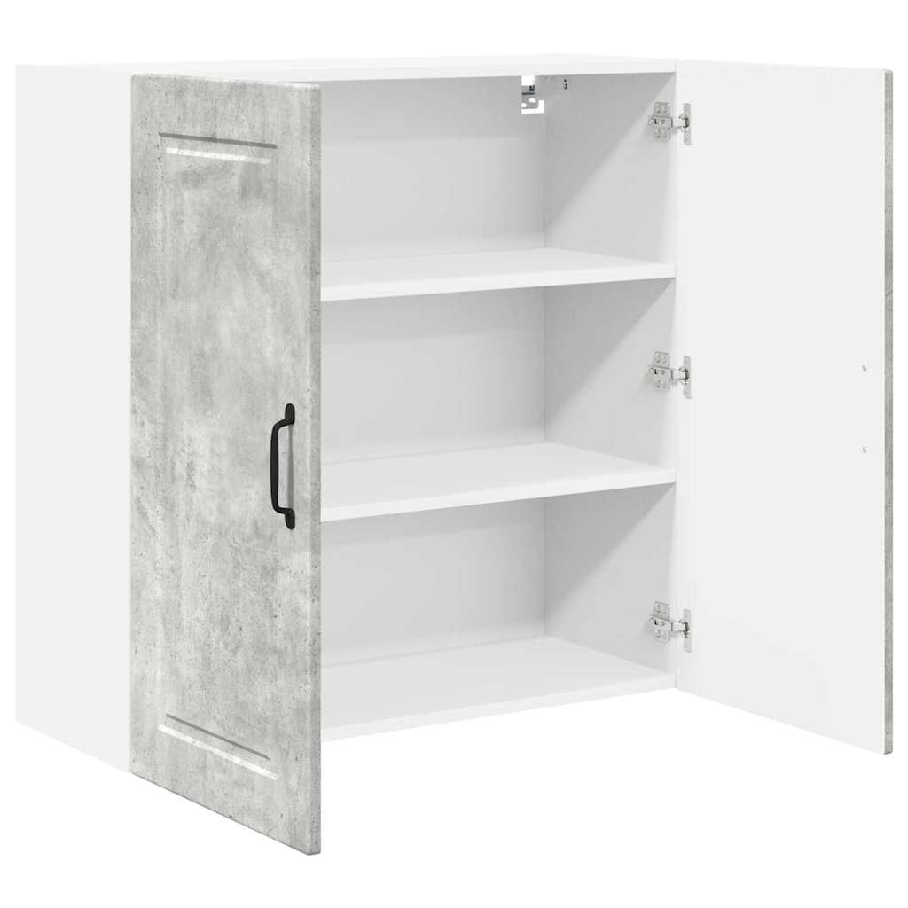 Dulap suspendat de bucatarie Gri din beton 80 x 31 x 80 cm — imaginea 6