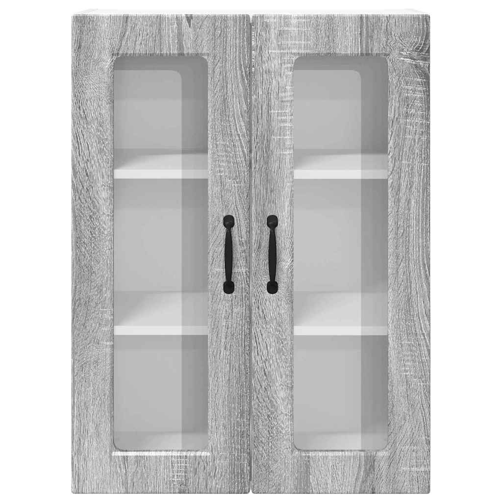 Dulap suspendat de bucatarie cu raft Gri Sonoma 60 x 31 x 80 cm — imaginea 7