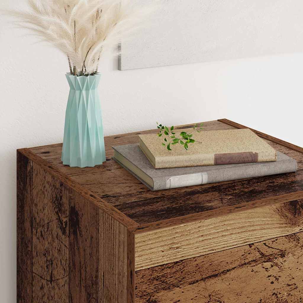 Bufet cu sertar Lemn Vechi 34,5 x 34 x 90 cm Lemn compozit — imaginea 5