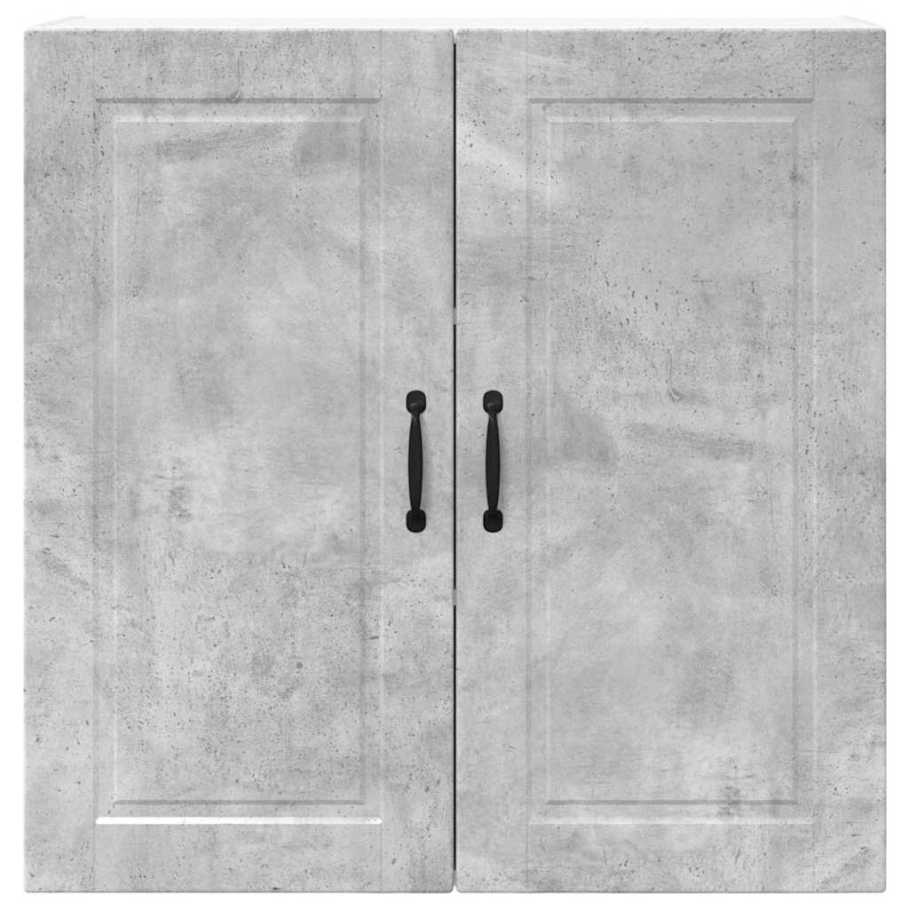Dulap suspendat de bucatarie Gri din beton 80 x 31 x 80 cm — imaginea 7