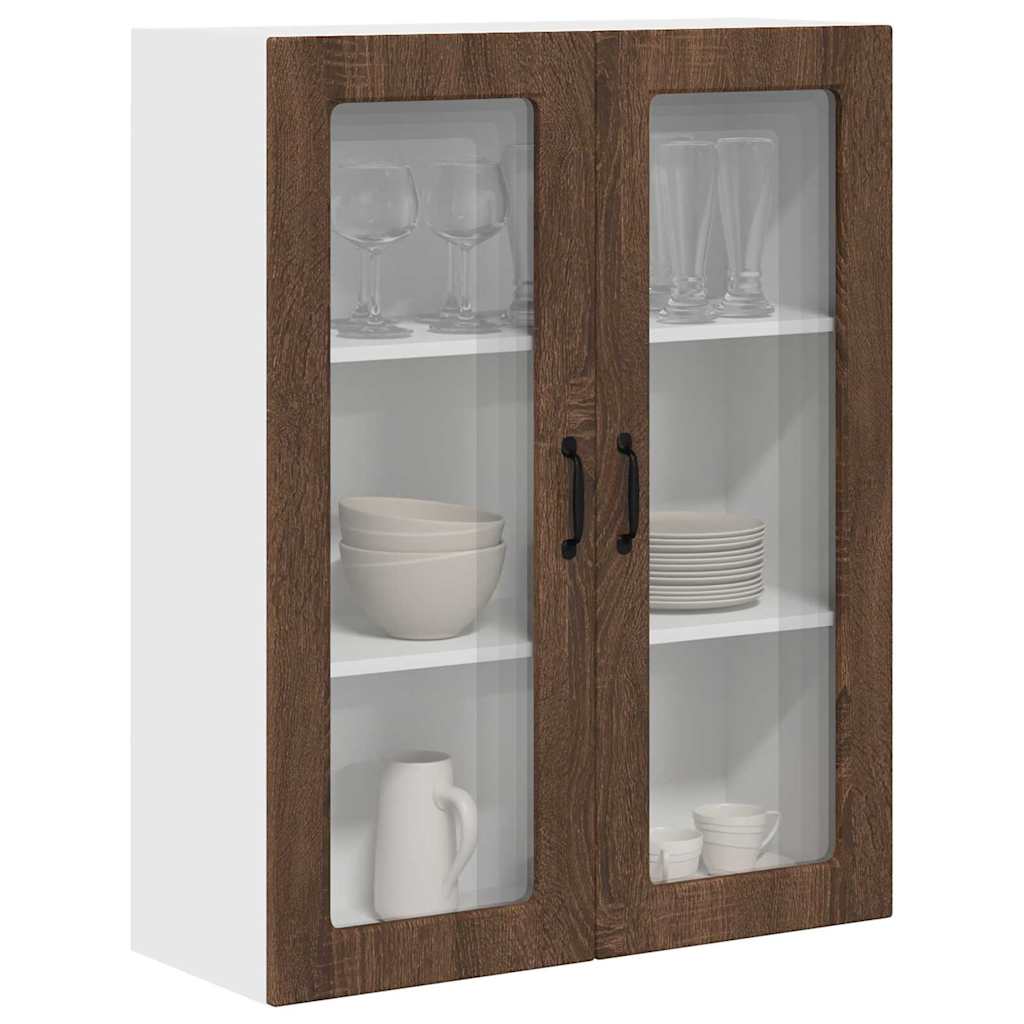 Dulap suspendat de bucatarie Stejar inchis 80 x 31 x 100 cm — imaginea 4