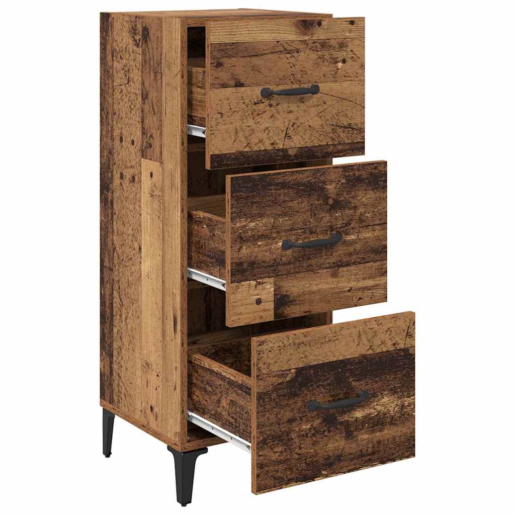 Bufet cu sertar Lemn Vechi 34,5 x 34 x 90 cm Lemn compozit — imaginea 6