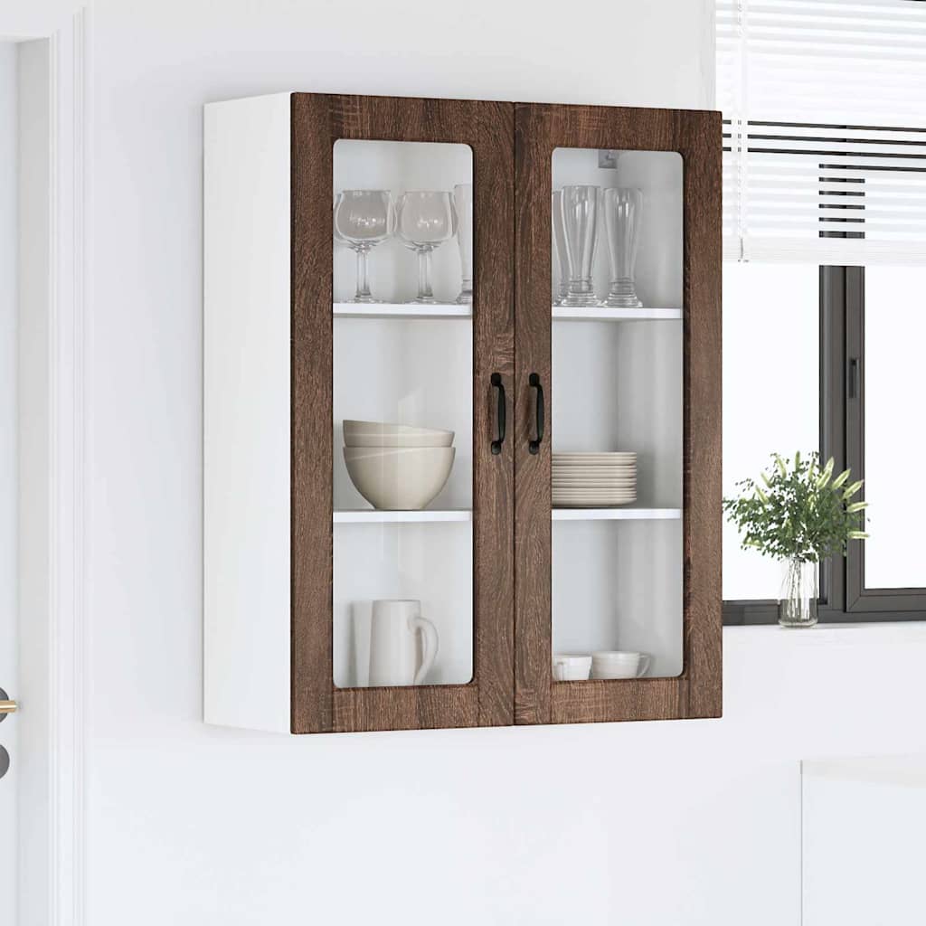 Dulap suspendat de bucatarie Stejar inchis 80 x 31 x 100 cm — imaginea 5