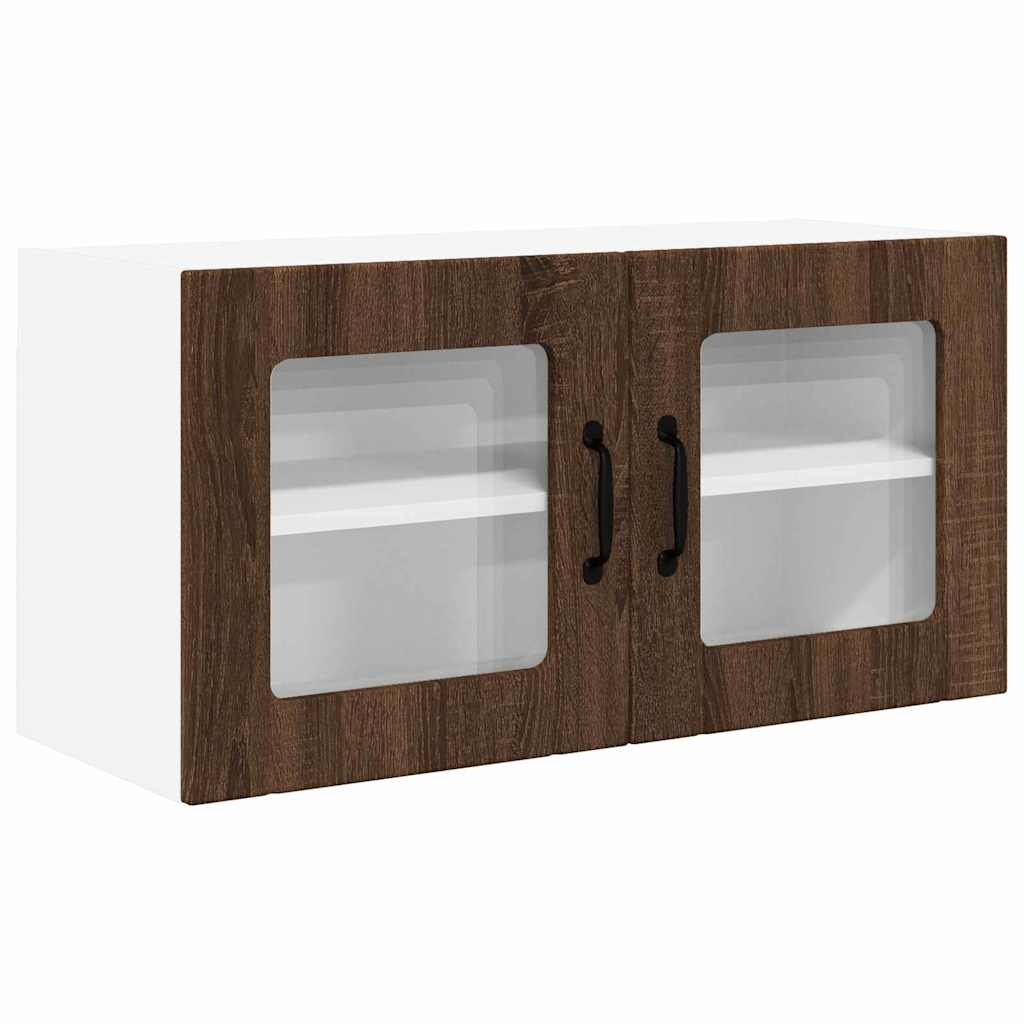 Dulap suspendat de bucatarie Stejar inchis 80 x 31 x 40 cm