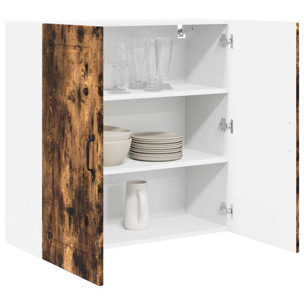 Dulap suspendat de bucatarie Stejar fumuriu 80 x 31 x 80 cm — imaginea 4