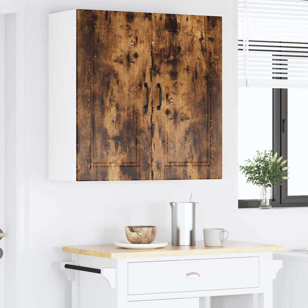 Dulap suspendat de bucatarie Stejar fumuriu 80 x 31 x 80 cm — imaginea 5
