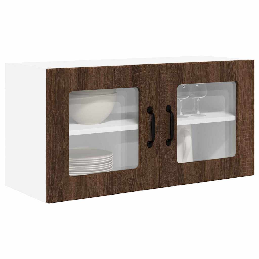 Dulap suspendat de bucatarie Stejar inchis 80 x 31 x 40 cm — imaginea 4