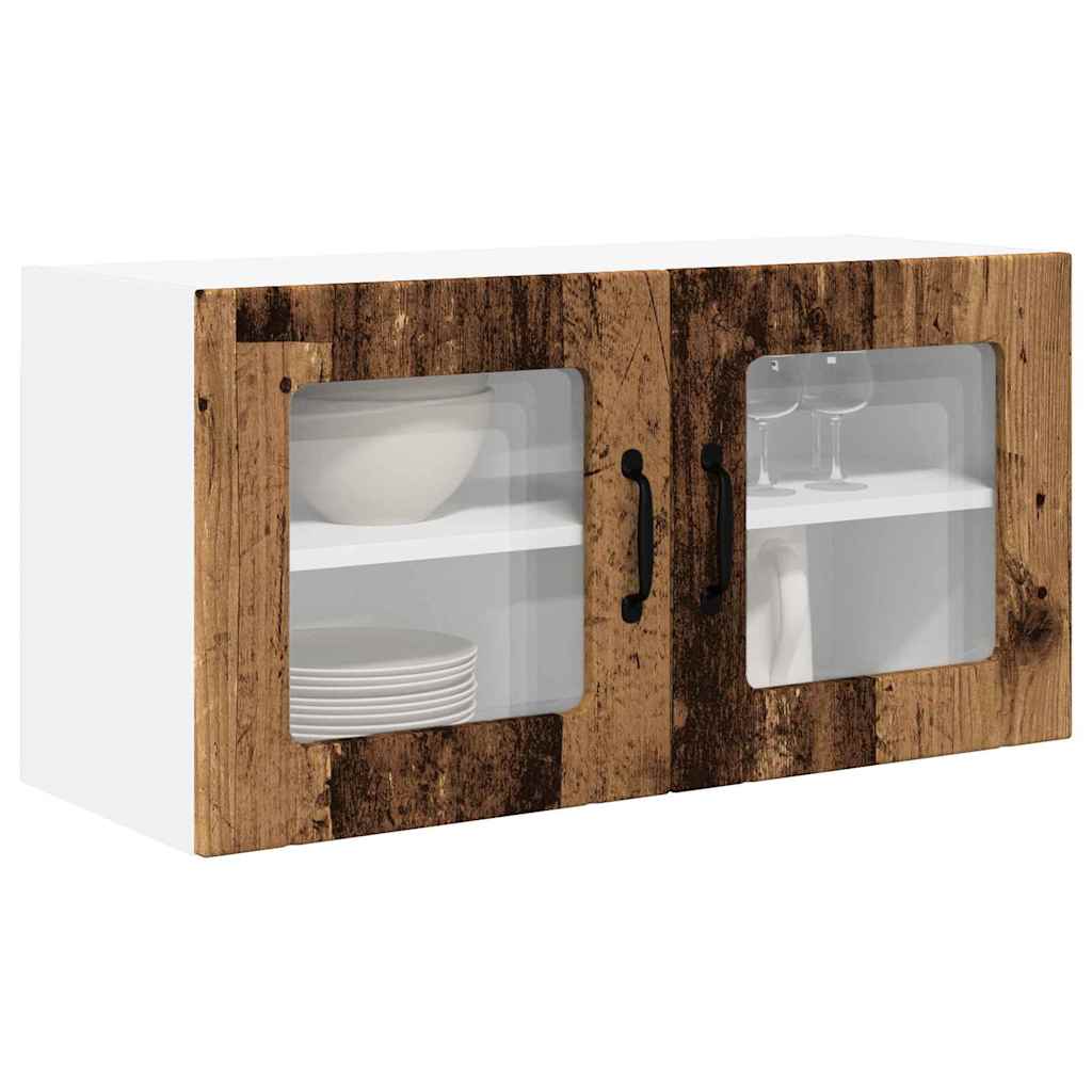 Dulap suspendat de bucatarie cu raft Lemn Vechi 80 x 31 x 40 cm — imaginea 4