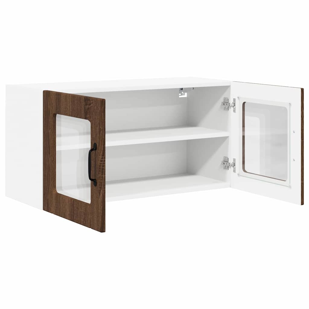 Dulap suspendat de bucatarie Stejar inchis 80 x 31 x 40 cm — imaginea 6