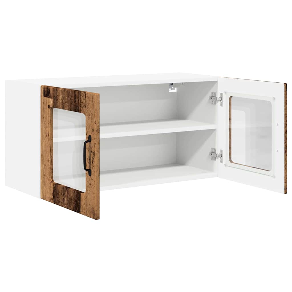 Dulap suspendat de bucatarie cu raft Lemn Vechi 80 x 31 x 40 cm — imaginea 6