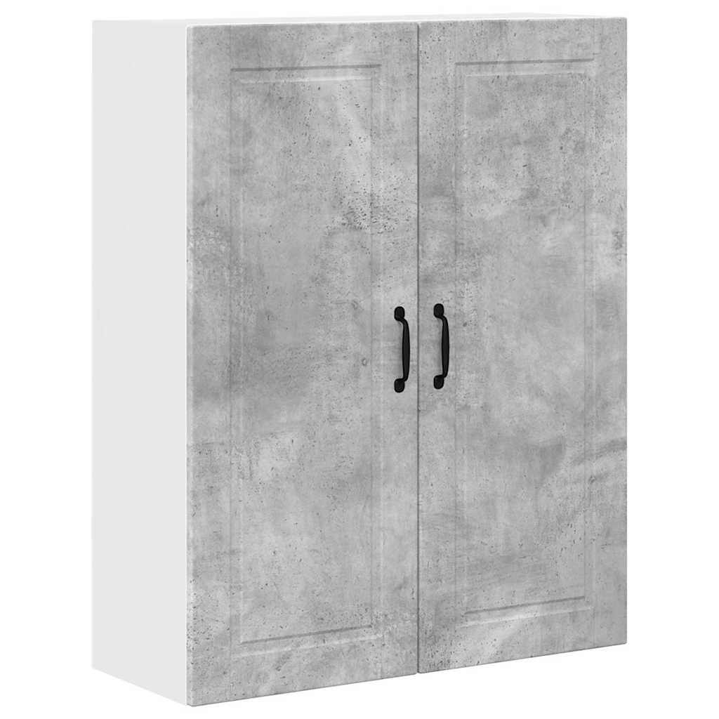 Dulap suspendat de bucatarie Gri din beton 80 x 31 x 100 cm
