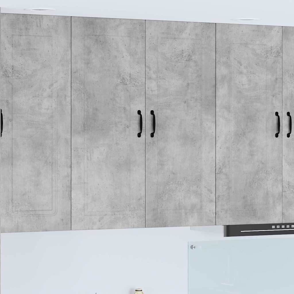 Dulap suspendat de bucatarie Gri din beton 80 x 31 x 100 cm — imaginea 2