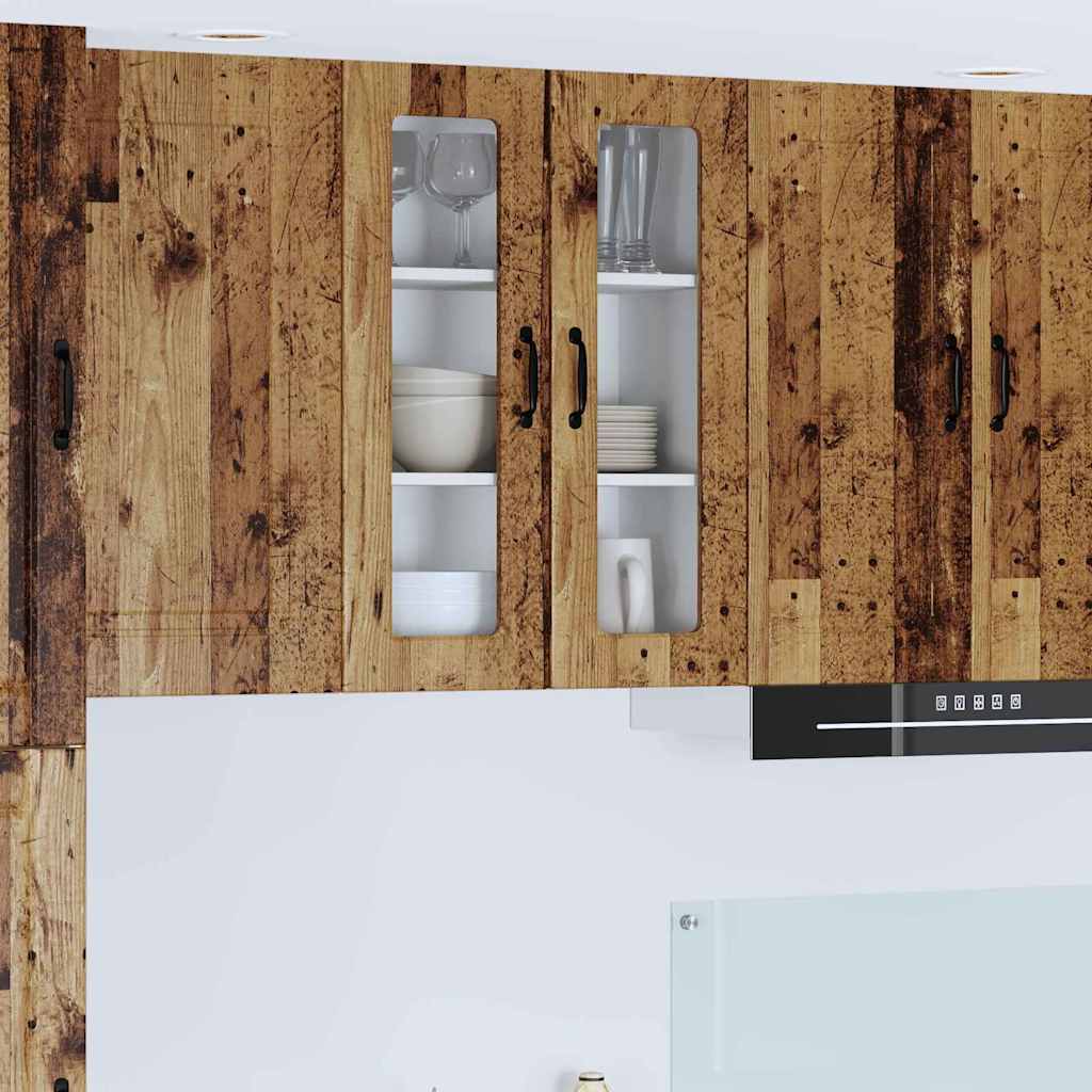 Dulap suspendat de bucatarie cu raft Lemn Vechi 60 x 31 x 80 cm — imaginea 2
