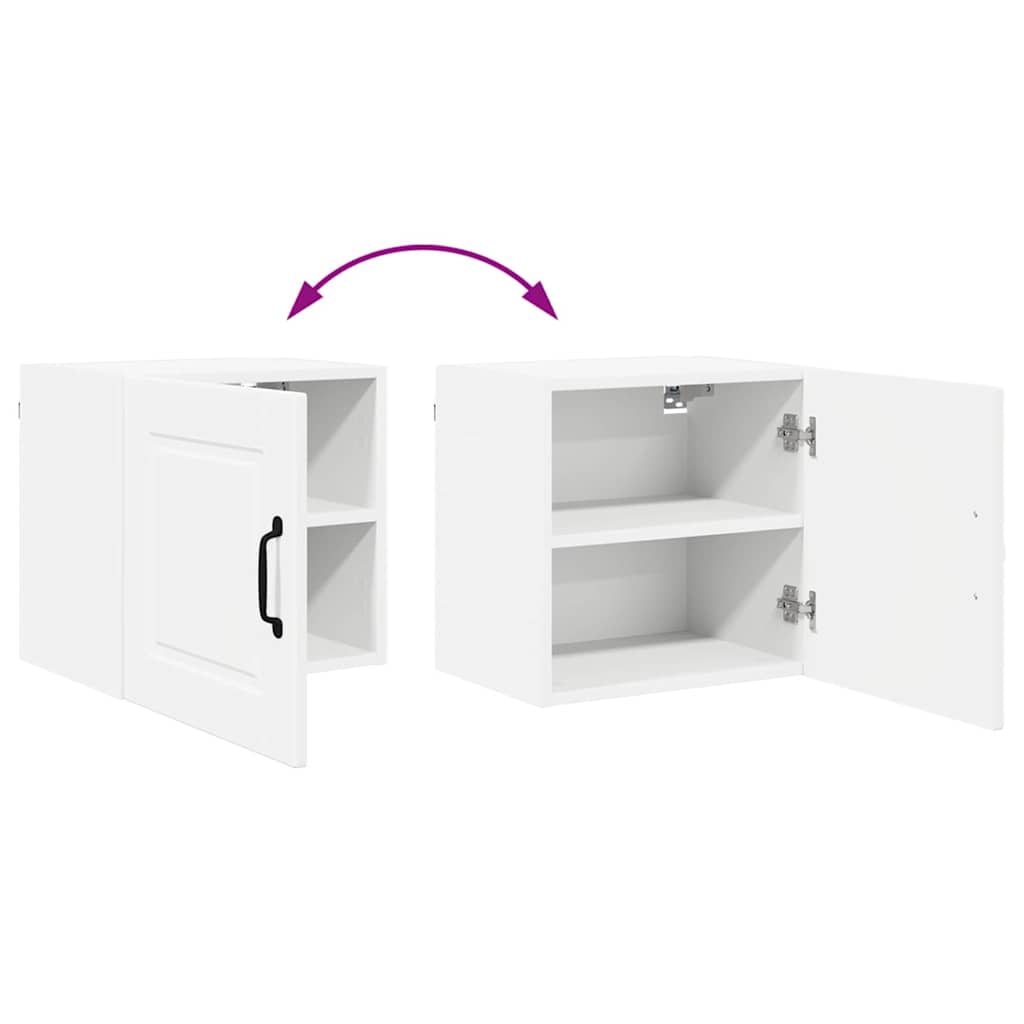Dulap suspendat de bucatarie cu raft 2 pcs Alb 40 x 31 x 40 cm — imaginea 13