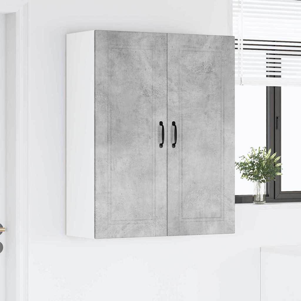 Dulap suspendat de bucatarie Gri din beton 80 x 31 x 100 cm — imaginea 5