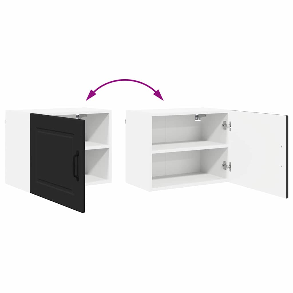 Dulap suspendat de bucatarie cu raft Negru 50 x 31 x 40 cm — imaginea 12