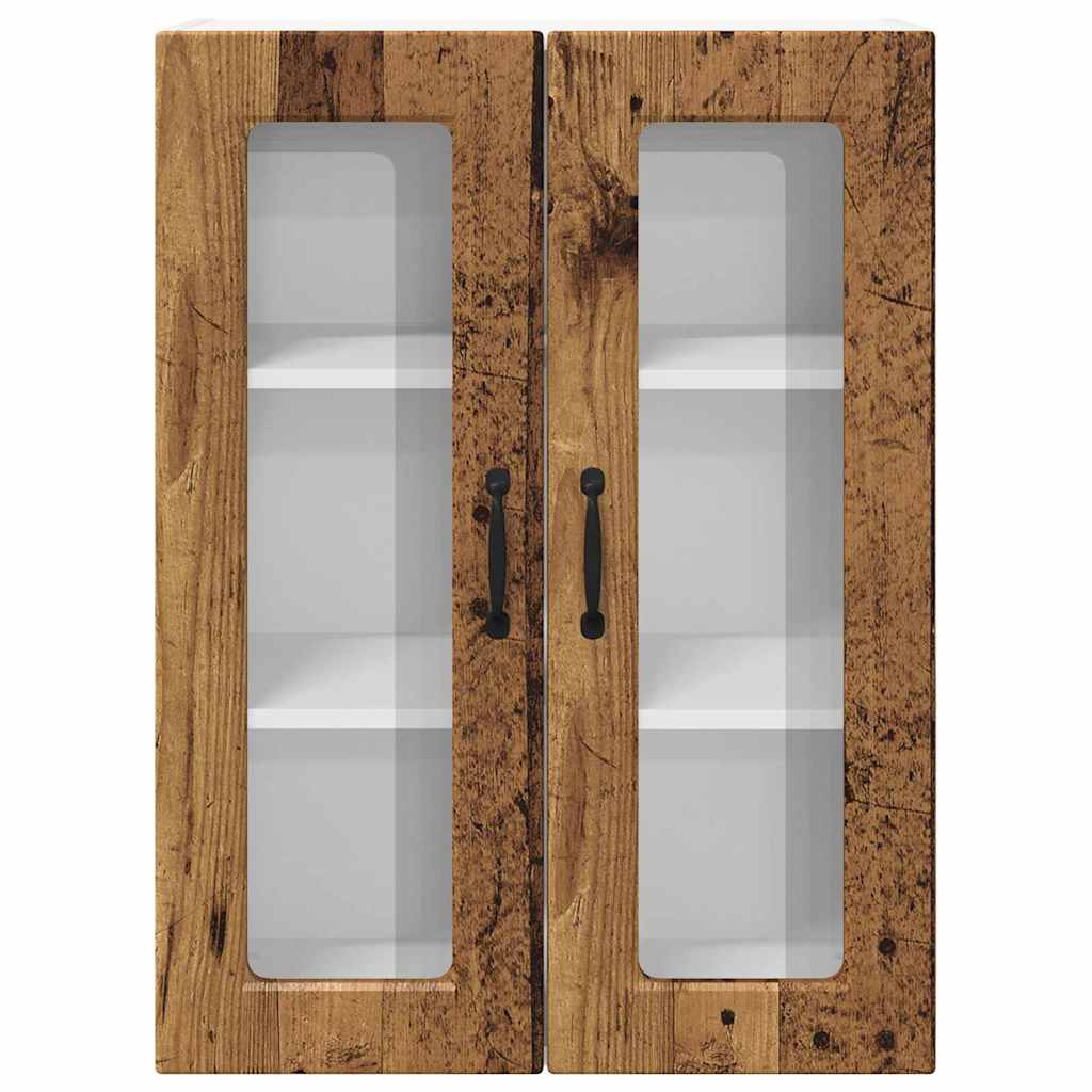 Dulap suspendat de bucatarie cu raft Lemn Vechi 60 x 31 x 80 cm — imaginea 7