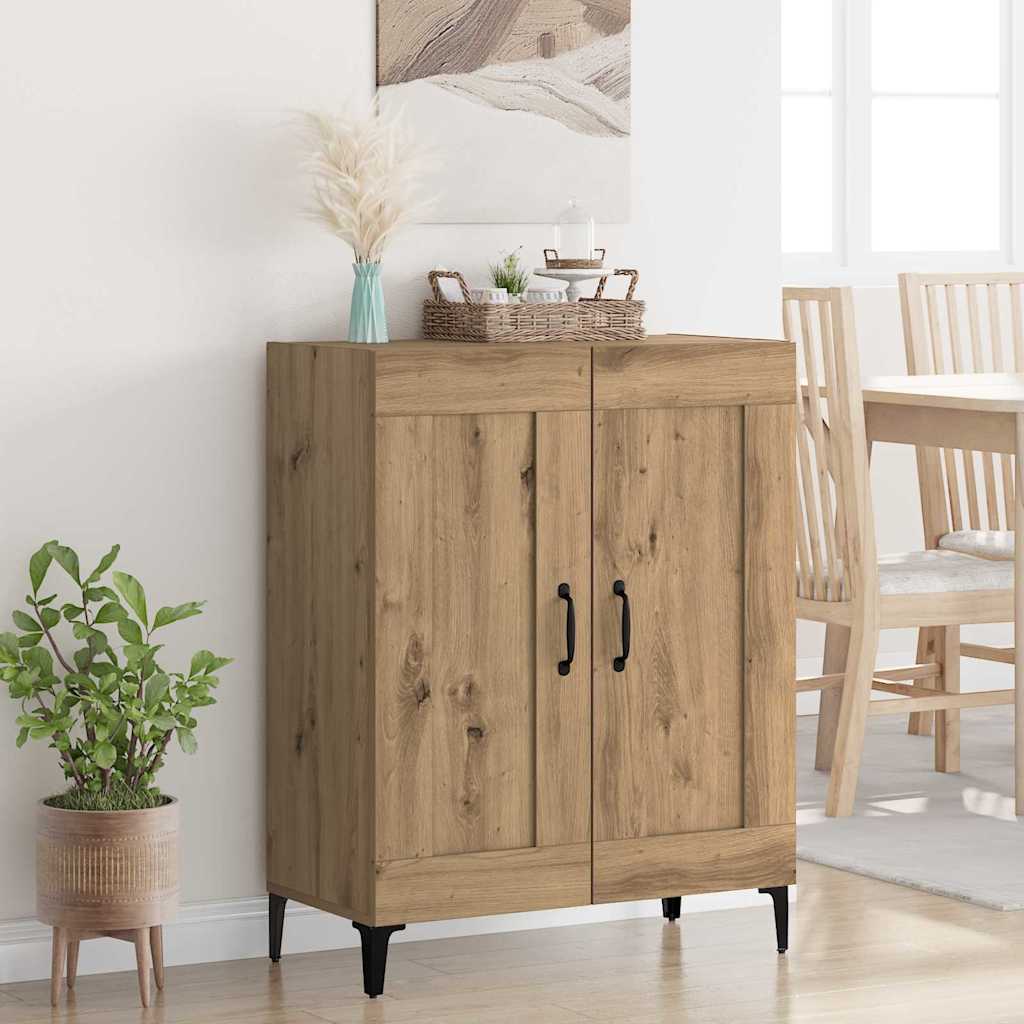 Bufet Stejar Artizanal 69,5 x 34 x 90 cm Lemn compozit — imaginea 2