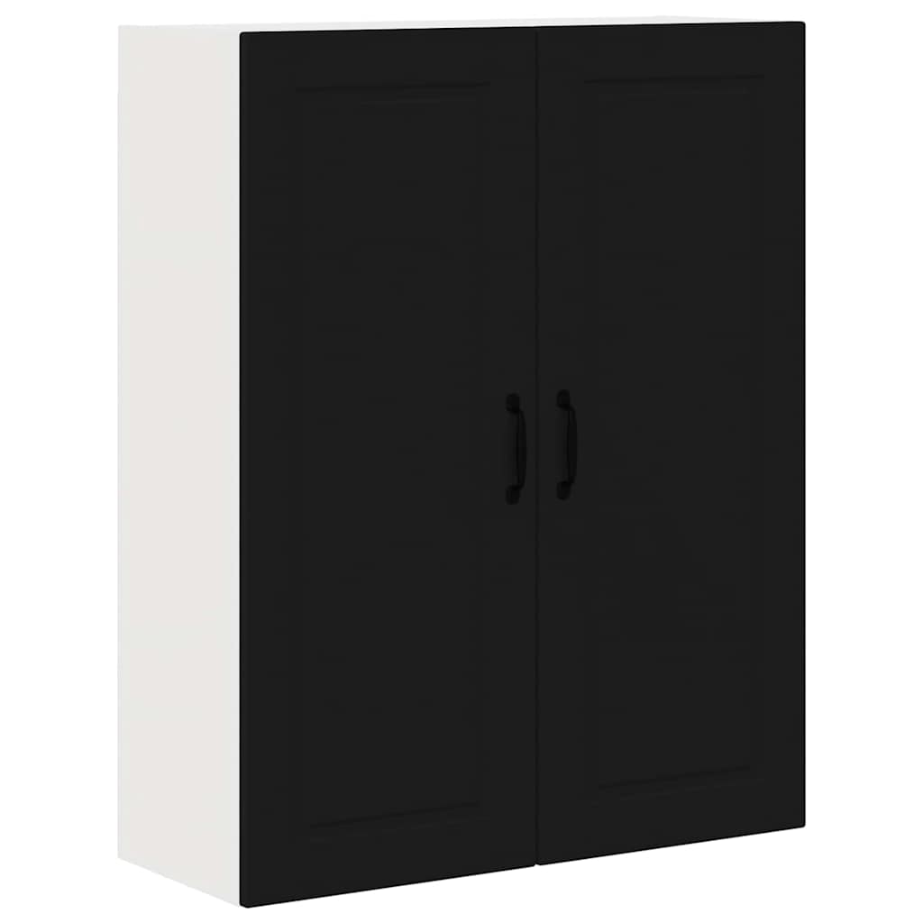 Dulap suspendat de bucatarie cu raft Negru 80 x 31 x 100 cm — imaginea 4