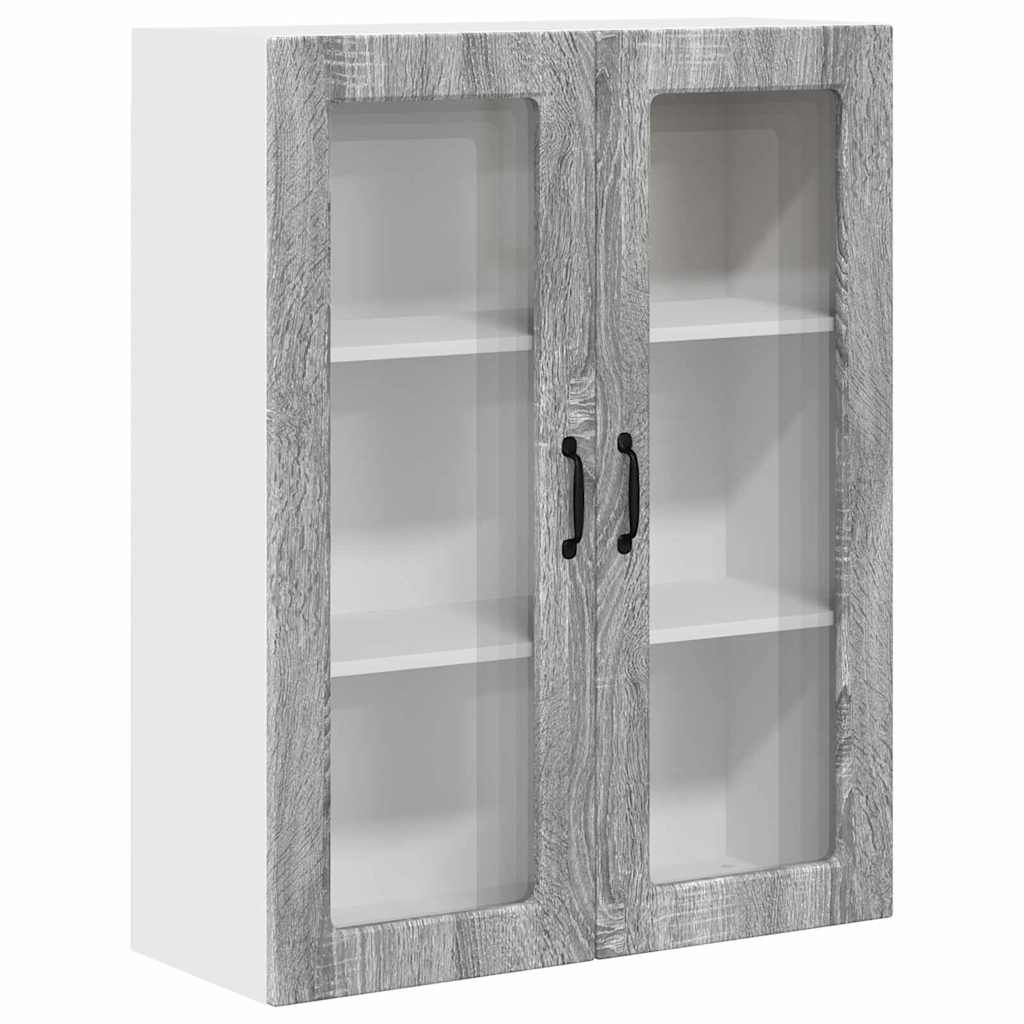 Dulap suspendat de bucatarie cu usa Gri Sonoma 80 x 31 x 100 cm