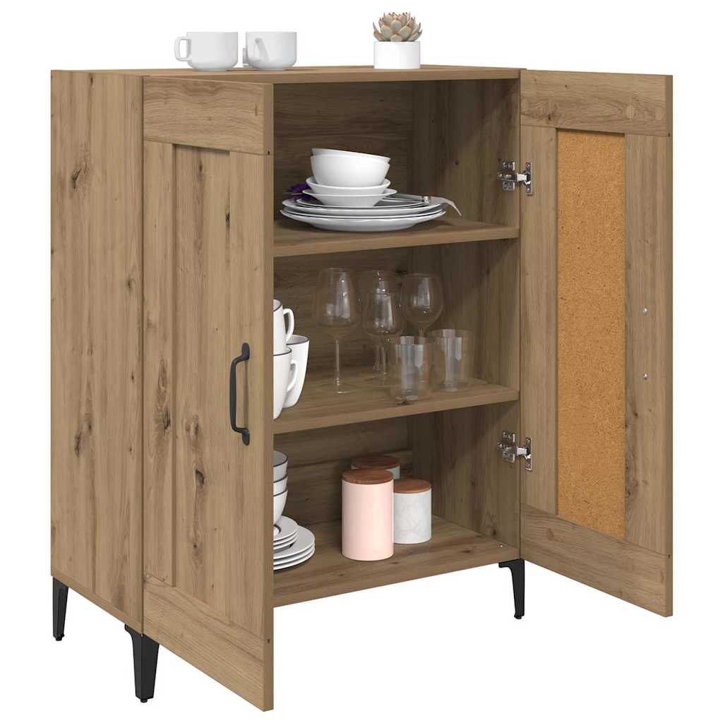 Bufet Stejar Artizanal 69,5 x 34 x 90 cm Lemn compozit — imaginea 4