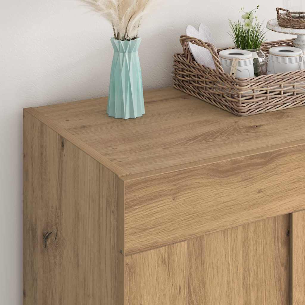 Bufet Stejar Artizanal 69,5 x 34 x 90 cm Lemn compozit — imaginea 5