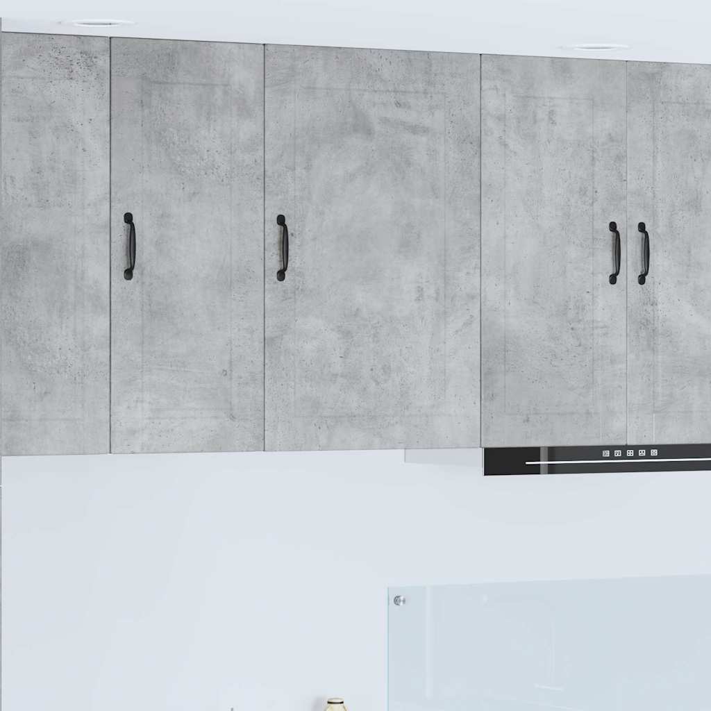 Dulap suspendat de bucatarie Gri din beton 50 x 31 x 80 cm — imaginea 2