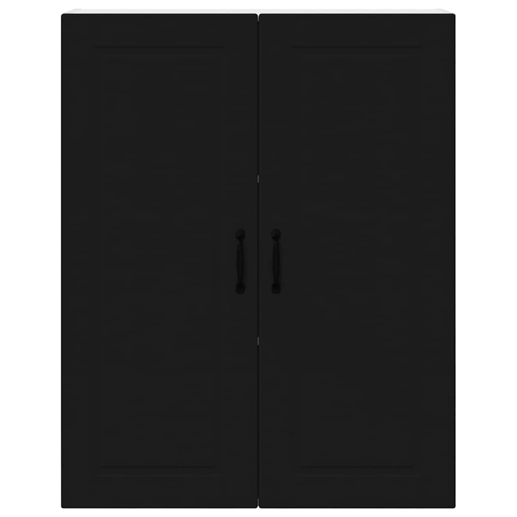 Dulap suspendat de bucatarie cu raft Negru 80 x 31 x 100 cm — imaginea 7