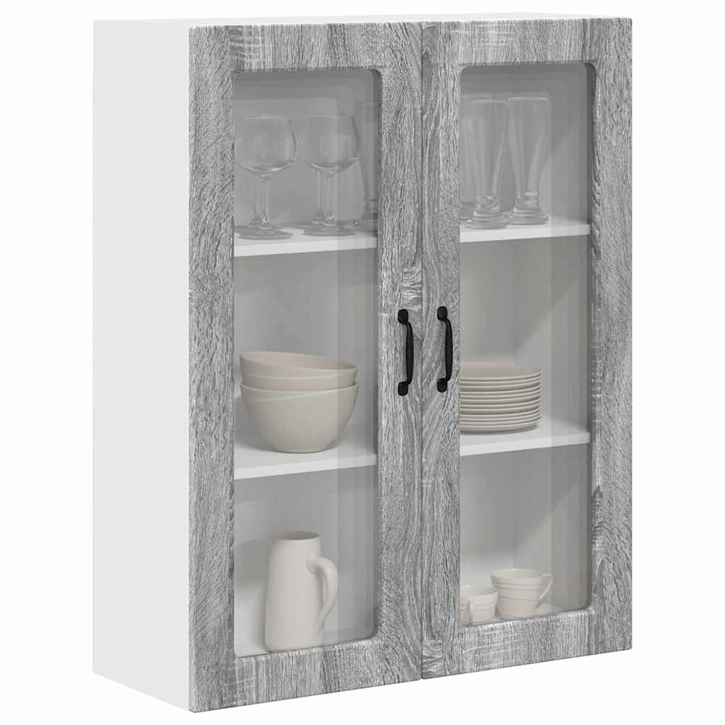 Dulap suspendat de bucatarie cu usa Gri Sonoma 80 x 31 x 100 cm — imaginea 4