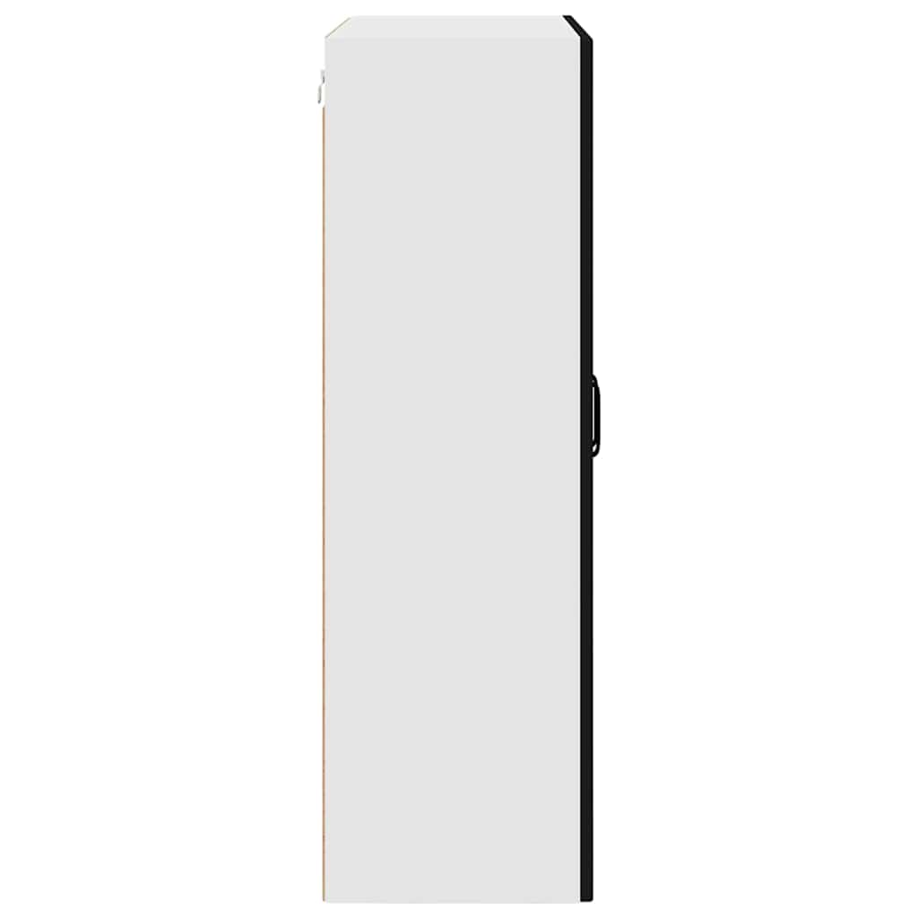 Dulap suspendat de bucatarie cu raft Negru 80 x 31 x 100 cm — imaginea 8