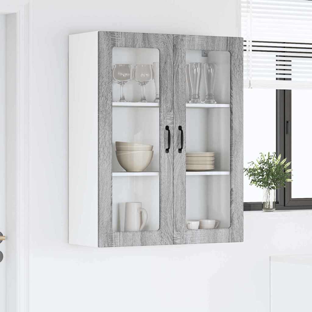 Dulap suspendat de bucatarie cu usa Gri Sonoma 80 x 31 x 100 cm — imaginea 5