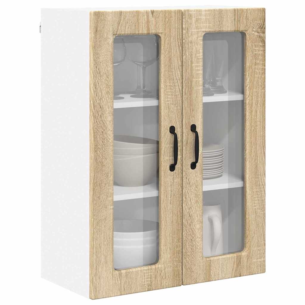 Dulap suspendat de bucatarie Stejar Sonoma 60 x 31 x 80 cm — imaginea 4