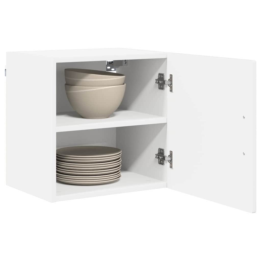 Dulap suspendat de bucatarie cu raft Alb lucios 40 x 31 x 40 cm — imaginea 4