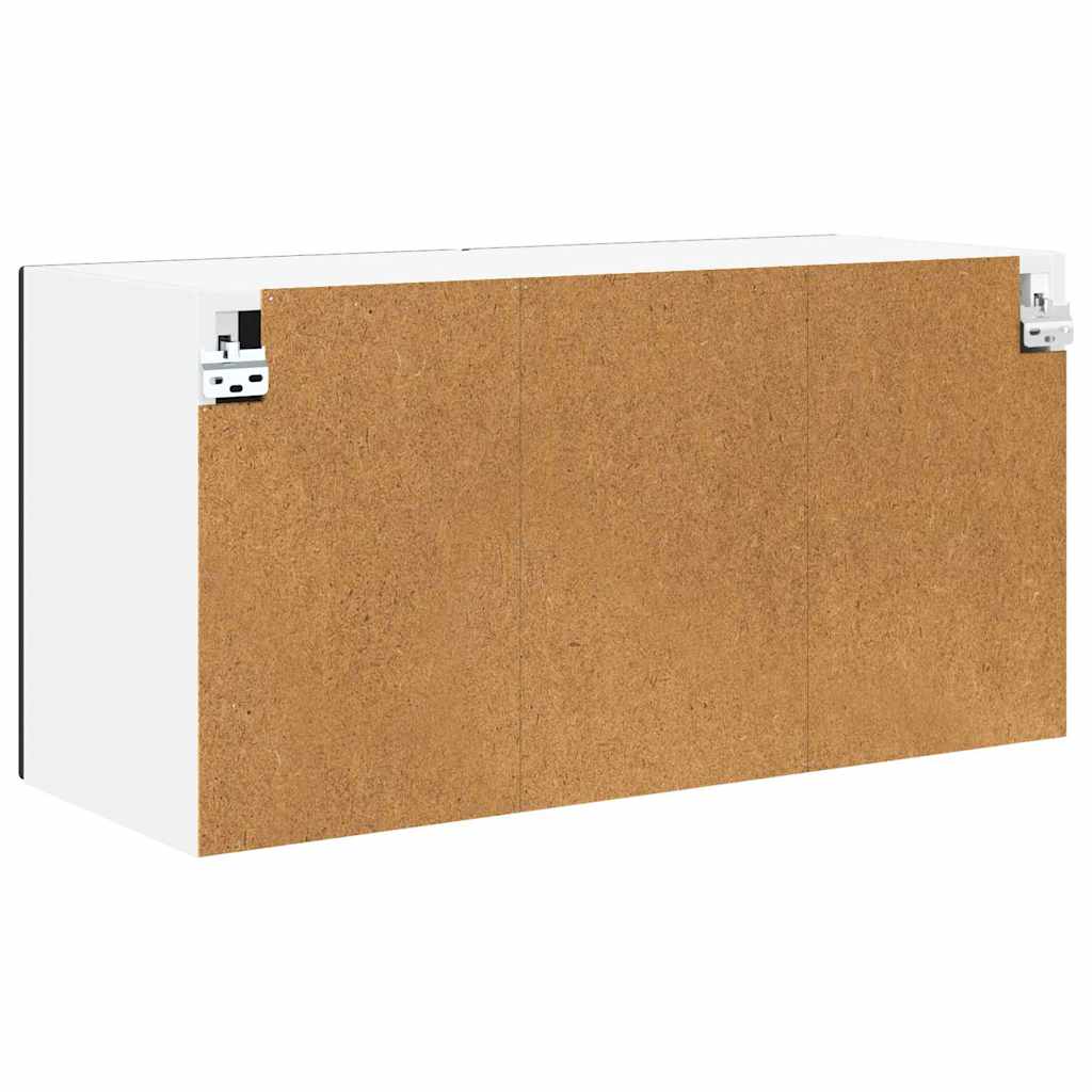 Dulap suspendat de bucatarie cu raft Negru 80 x 31 x 40 cm — imaginea 9