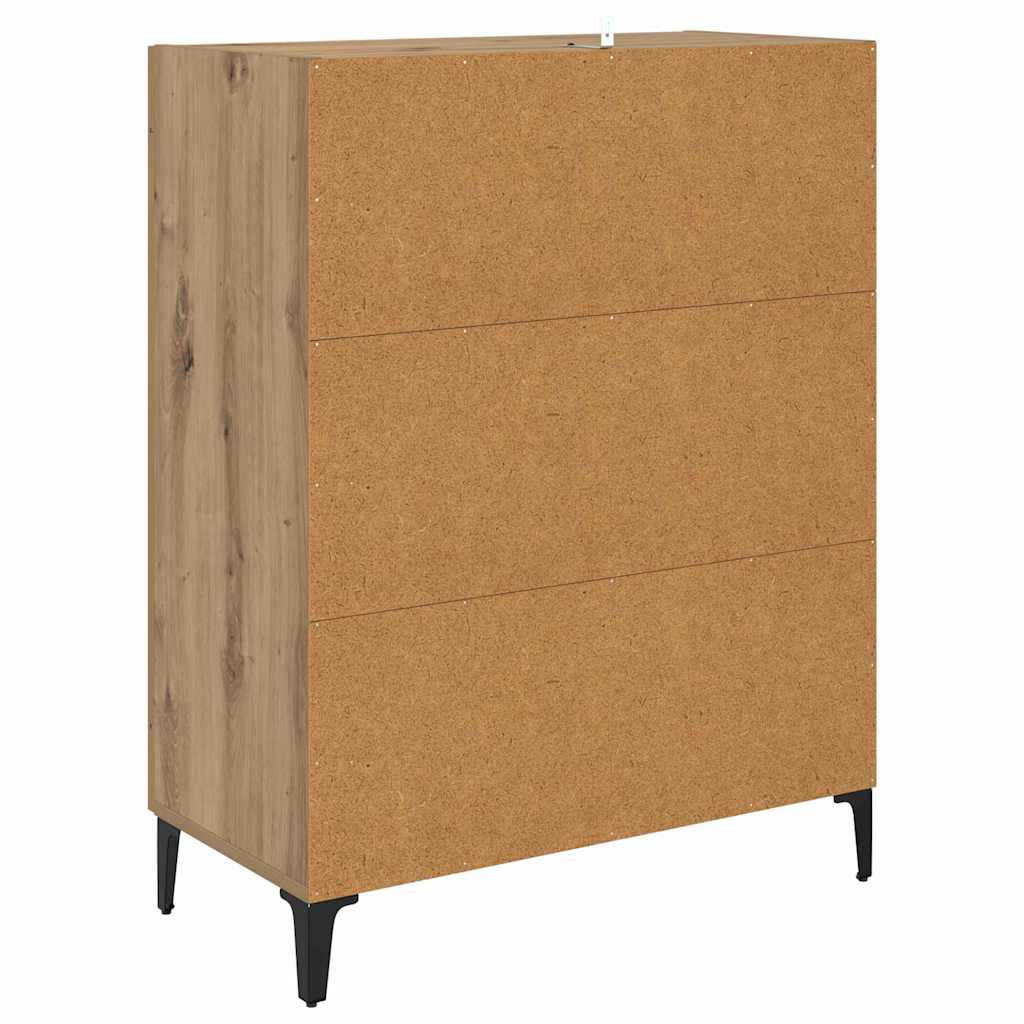 Bufet Stejar Artizanal 69,5 x 34 x 90 cm Lemn compozit — imaginea 8