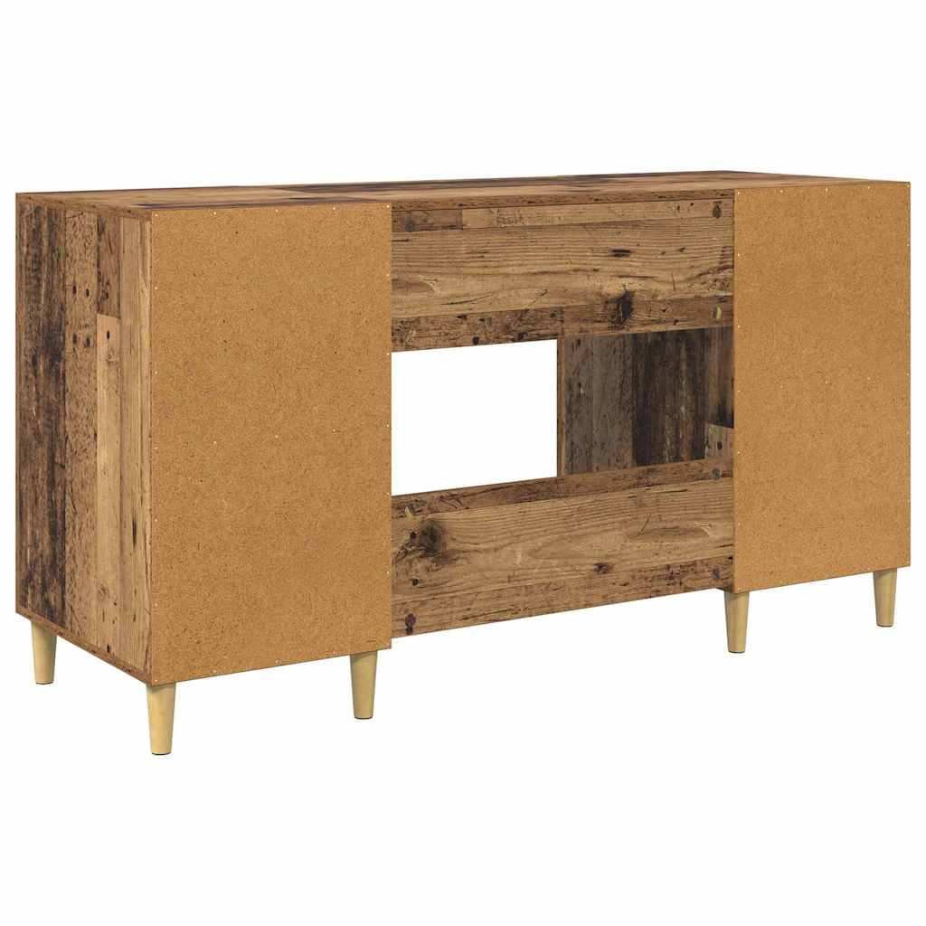 Birou cu raft cu usa Lemn Vechi 140 x 50 x 75 cm Lemn compozit — imaginea 9