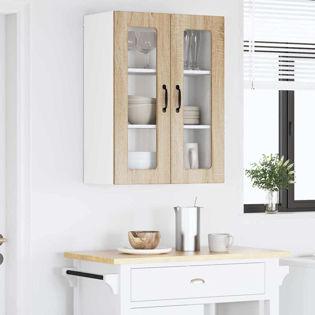 Dulap suspendat de bucatarie Stejar Sonoma 60 x 31 x 80 cm — imaginea 5
