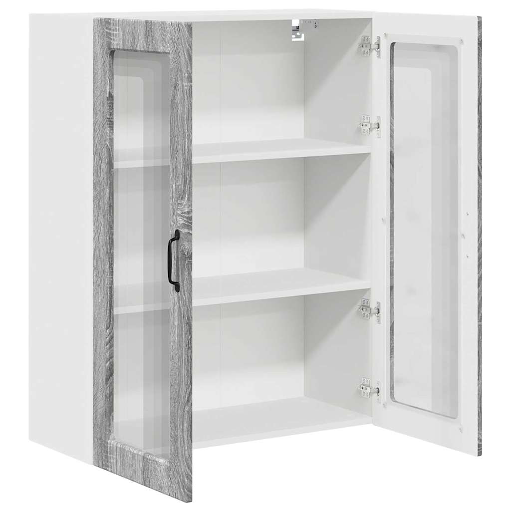 Dulap suspendat de bucatarie cu usa Gri Sonoma 80 x 31 x 100 cm — imaginea 6