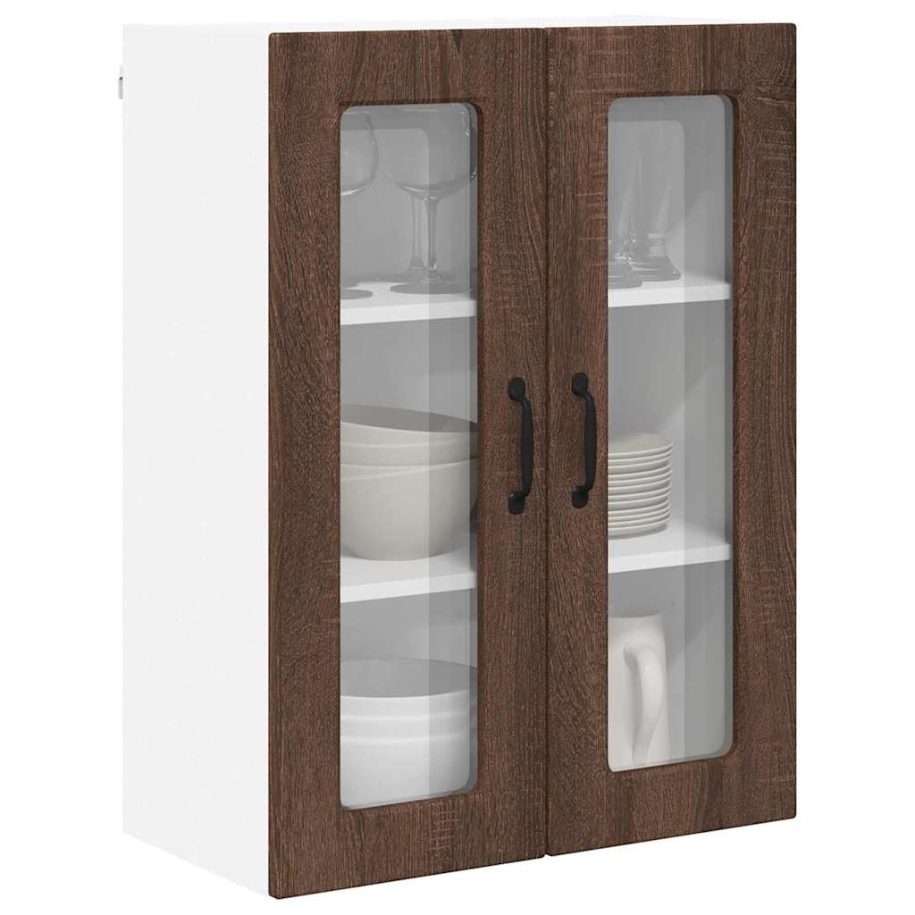 Dulap suspendat de bucatarie Stejar inchis 60 x 31 x 80 cm — imaginea 4