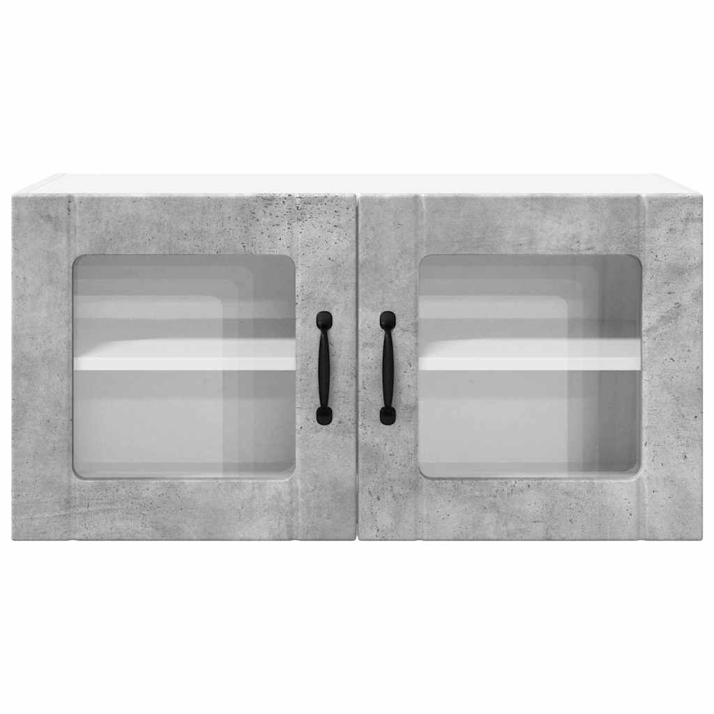 Dulap suspendat de bucatarie Gri din beton 80 x 31 x 40 cm — imaginea 7